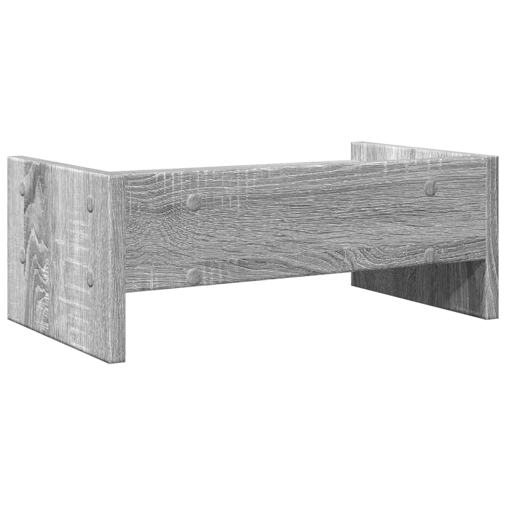 vidaXL Monitor Stand Grey Sonoma 42x24x16 cm Engineered Wood