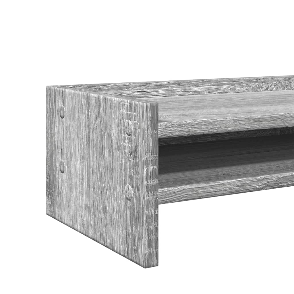 vidaXL Monitor Stand Grey Sonoma 42x24x16 cm Engineered Wood