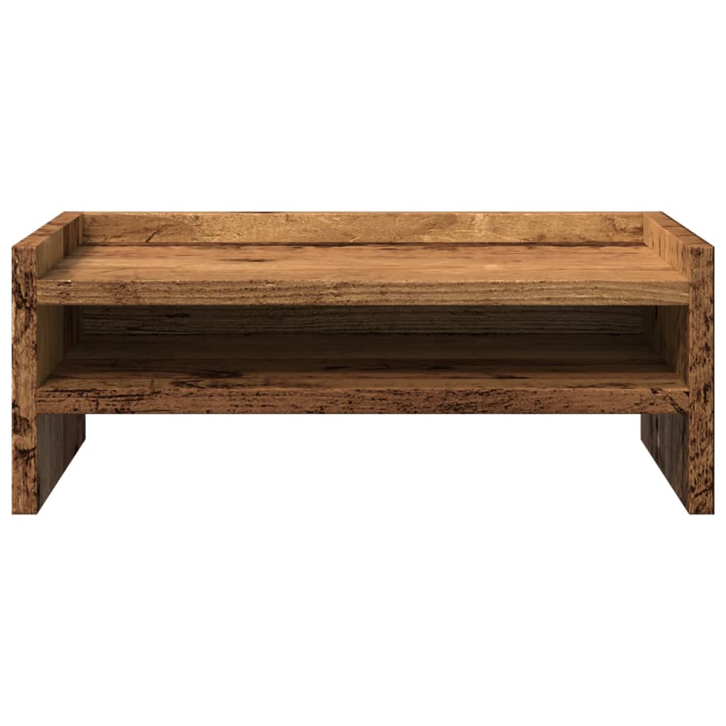 vidaXL Monitor Stand Old Wood 42x24x16 cm Engineered Wood