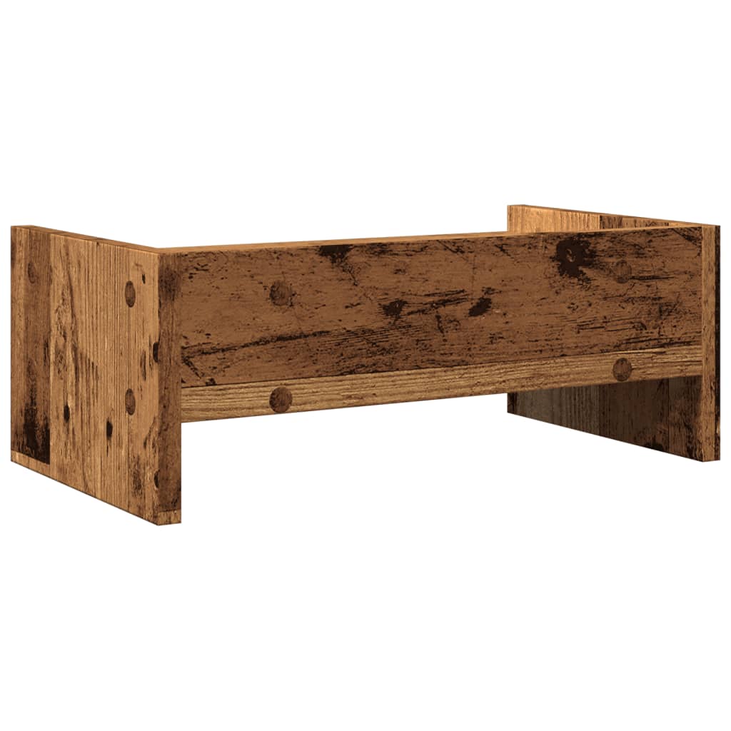 vidaXL Monitor Stand Old Wood 42x24x16 cm Engineered Wood