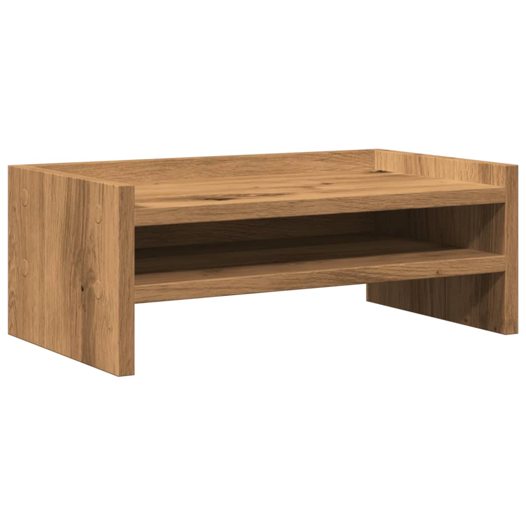 vidaXL Monitor Stand Artisian Oak 42x24x16 cm Engineered Wood