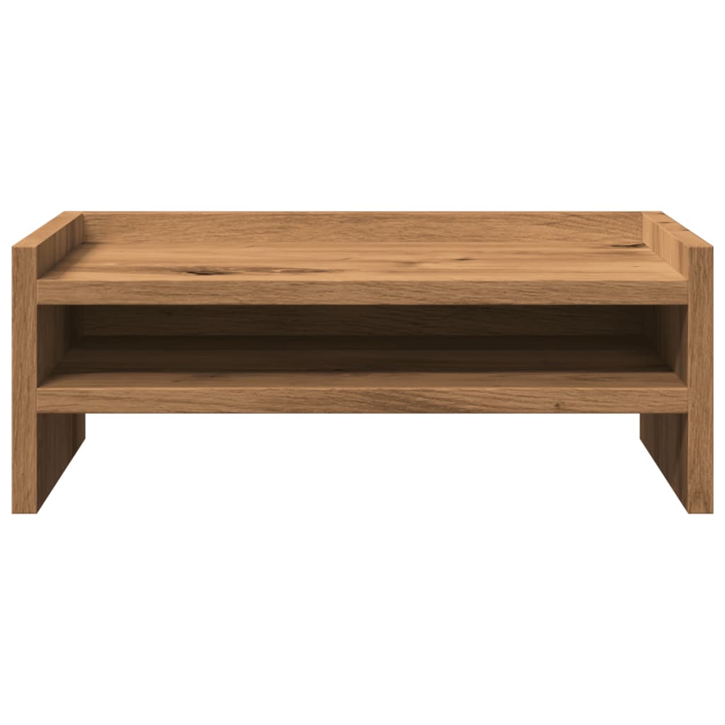 vidaXL Monitor Stand Artisian Oak 42x24x16 cm Engineered Wood