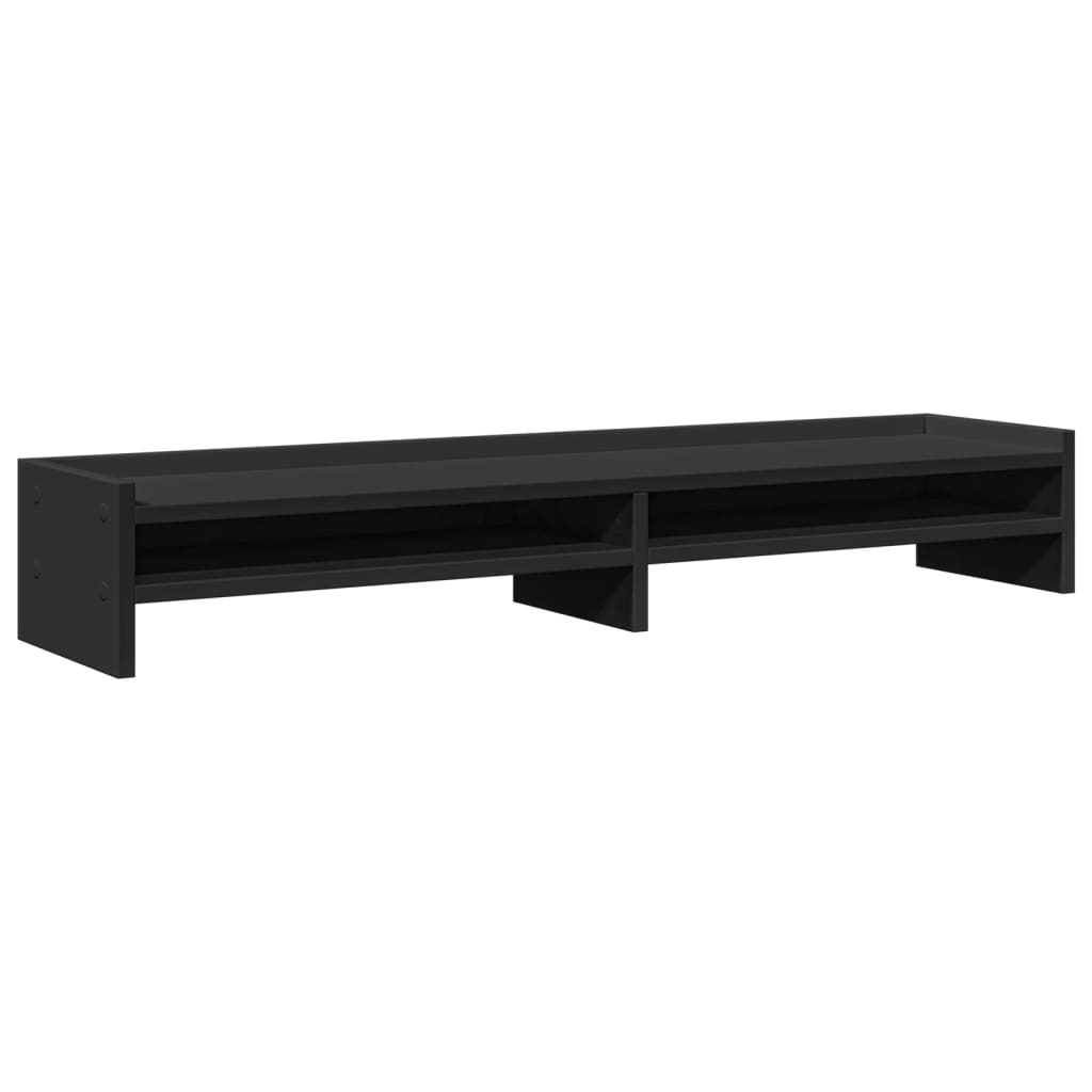 vidaXL Monitor Stand Black 100x24x16 cm Engineered Wood