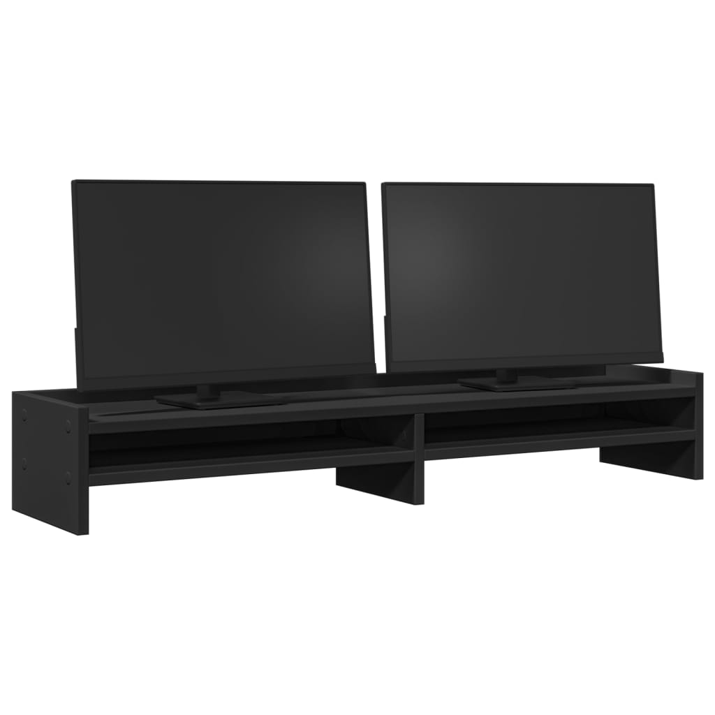 vidaXL Monitor Stand Black 100x24x16 cm Engineered Wood