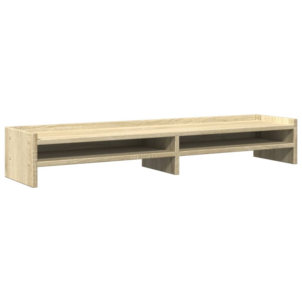 vidaXL Monitor Stand Sonoma Oak 100x24x16 cm Engineered Wood