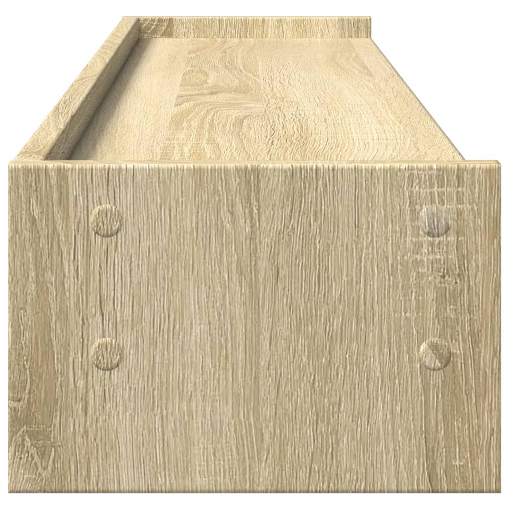 vidaXL Monitor Stand Sonoma Oak 100x24x16 cm Engineered Wood