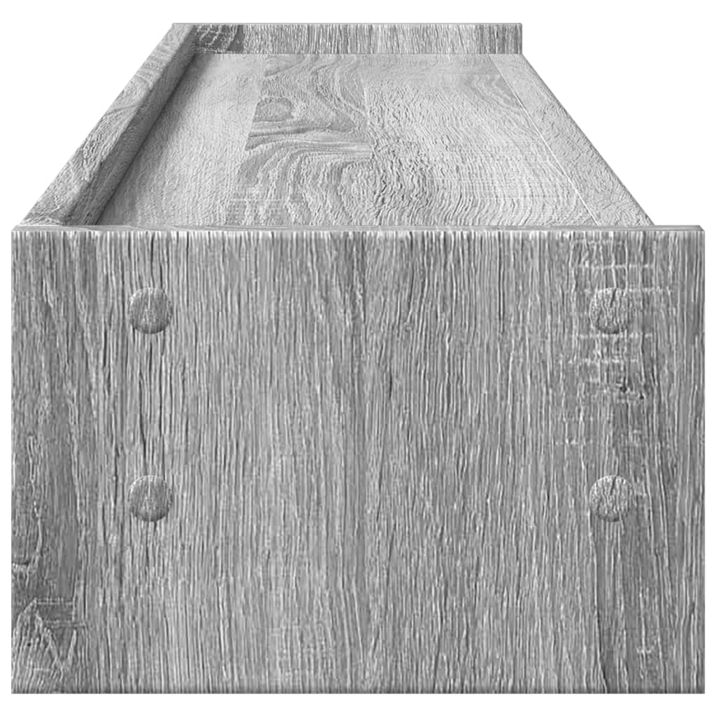 vidaXL Monitor Stand Grey Sonoma 100x24x16 cm Engineered Wood