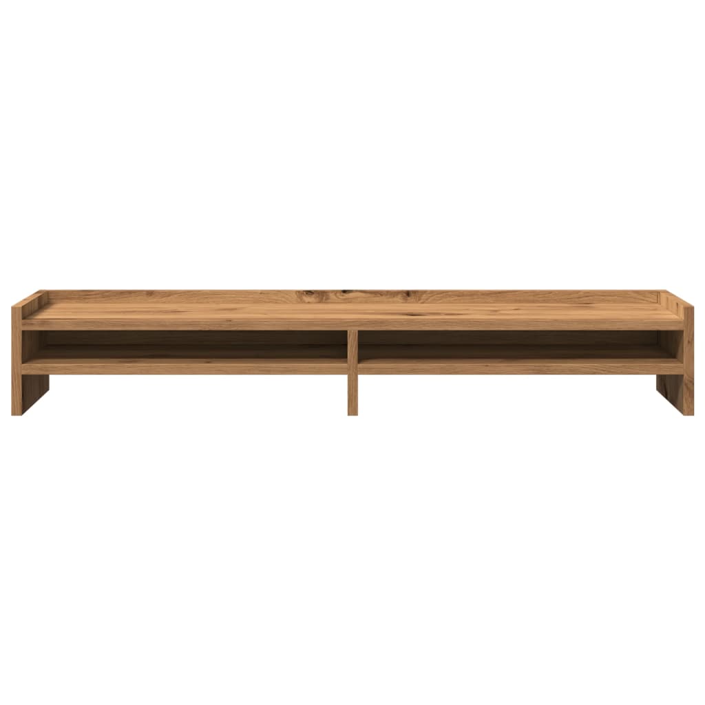 vidaXL Monitor Stand Artisian Oak 100x24x16 cm Engineered Wood