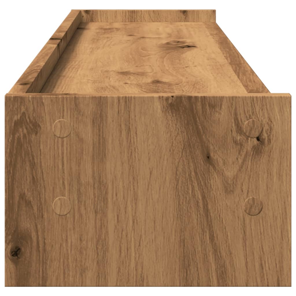 vidaXL Monitor Stand Artisian Oak 100x24x16 cm Engineered Wood