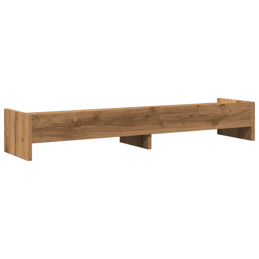 vidaXL Monitor Stand Artisian Oak 100x24x16 cm Engineered Wood