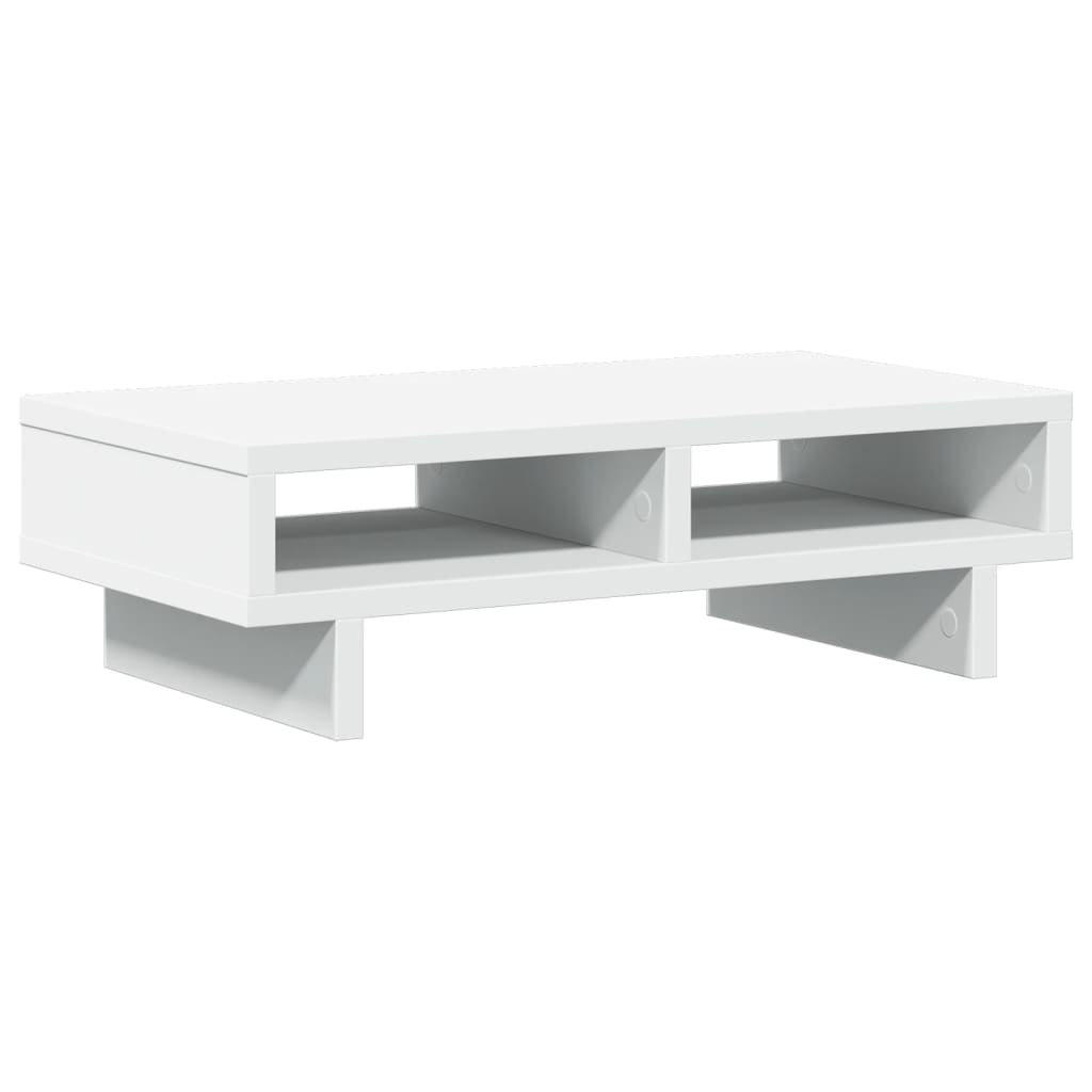 vidaXL Monitor Stand White 50x27x15 cm Engineered Wood