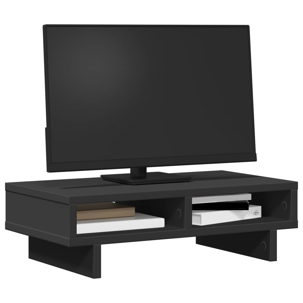 vidaXL Monitor Stand Black 50x27x15 cm Engineered Wood