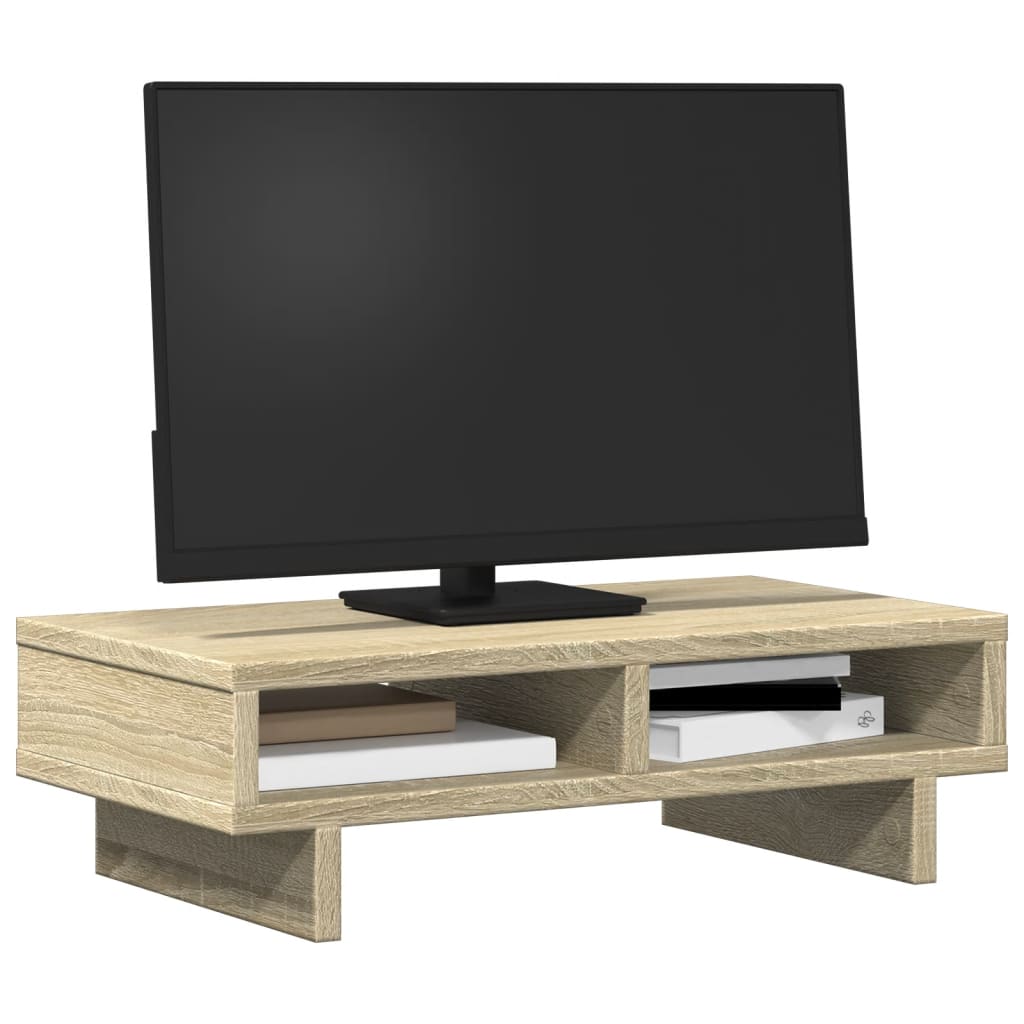 vidaXL Monitor Stand Sonoma Oak 50x27x15 cm Engineered Wood