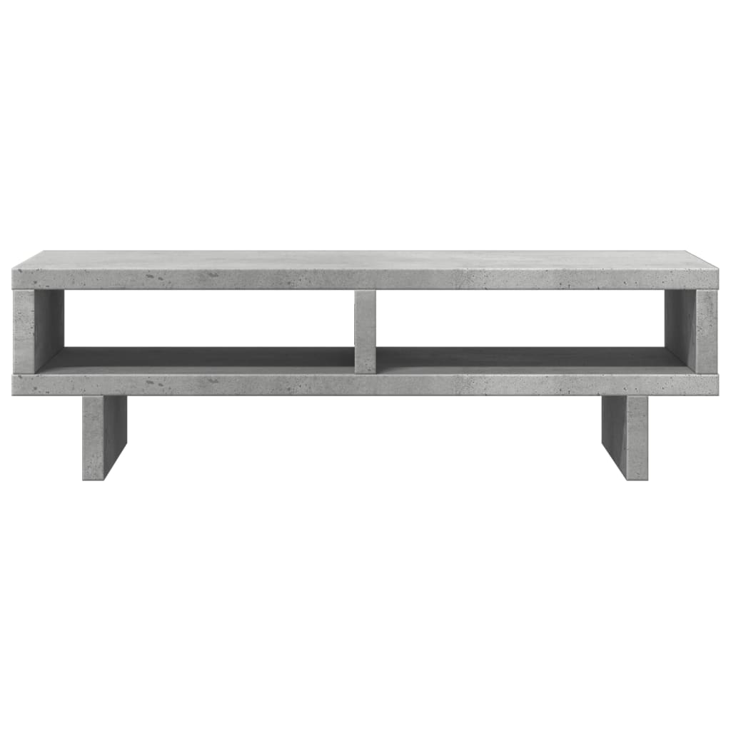 vidaXL Monitor Stand Concrete Grey 50x27x15 cm Engineered Wood