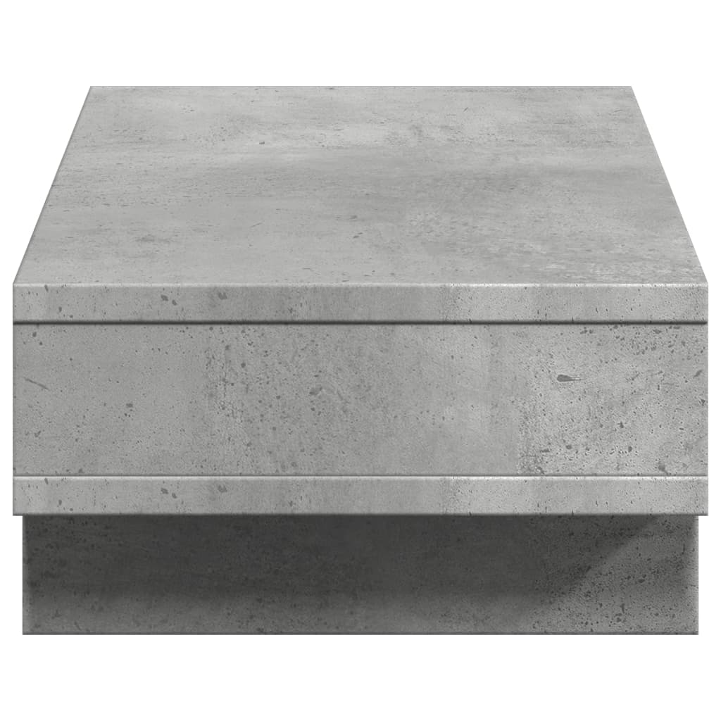 vidaXL Monitor Stand Concrete Grey 50x27x15 cm Engineered Wood