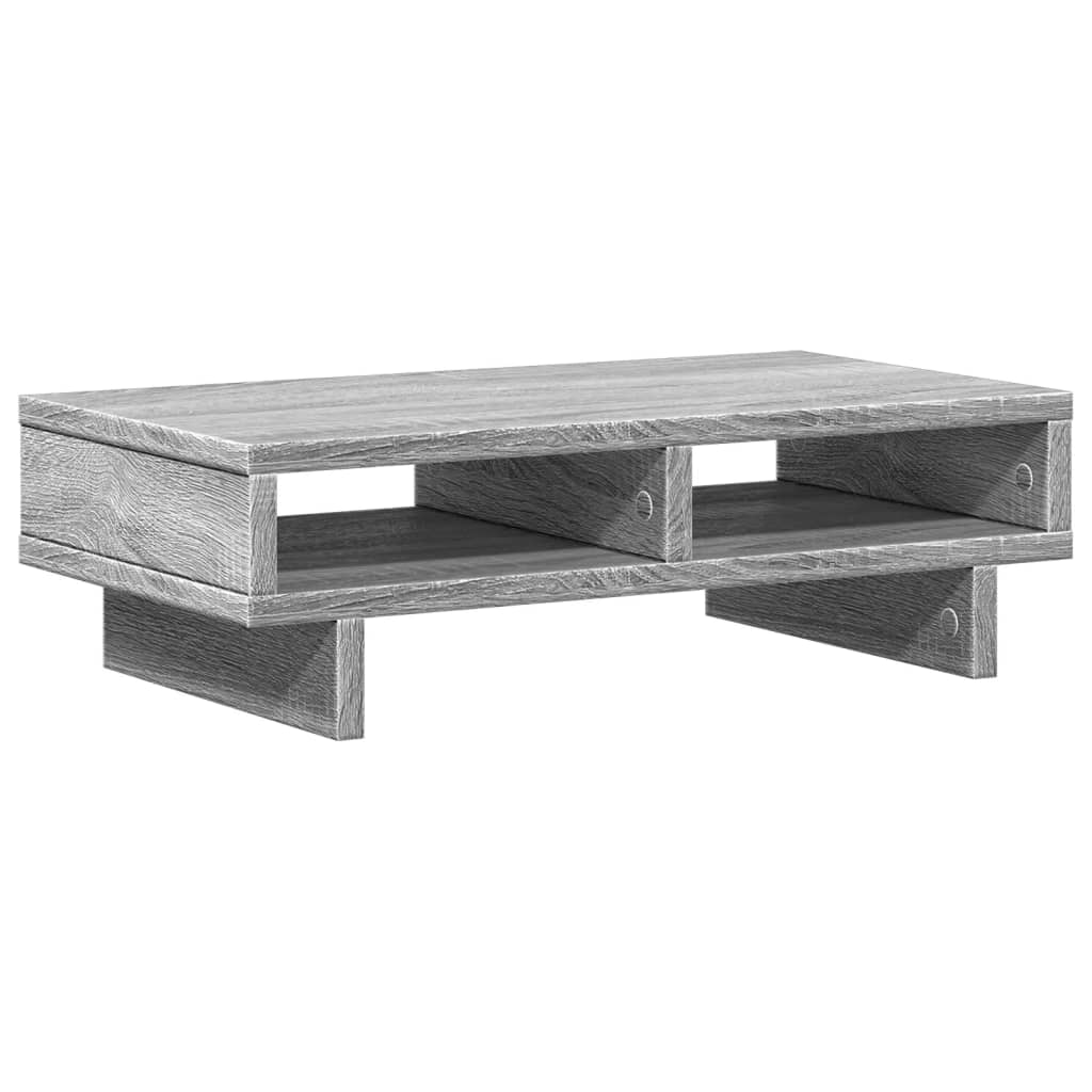 vidaXL Monitor Stand Grey Sonoma 50x27x15 cm Engineered Wood