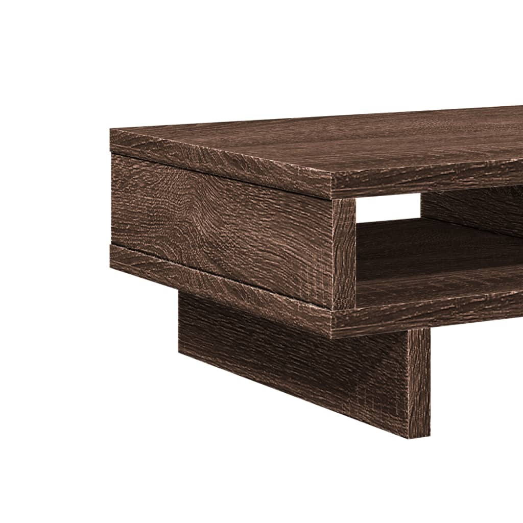 vidaXL Monitor Stand Brown Oak 50x27x15 cm Engineered Wood