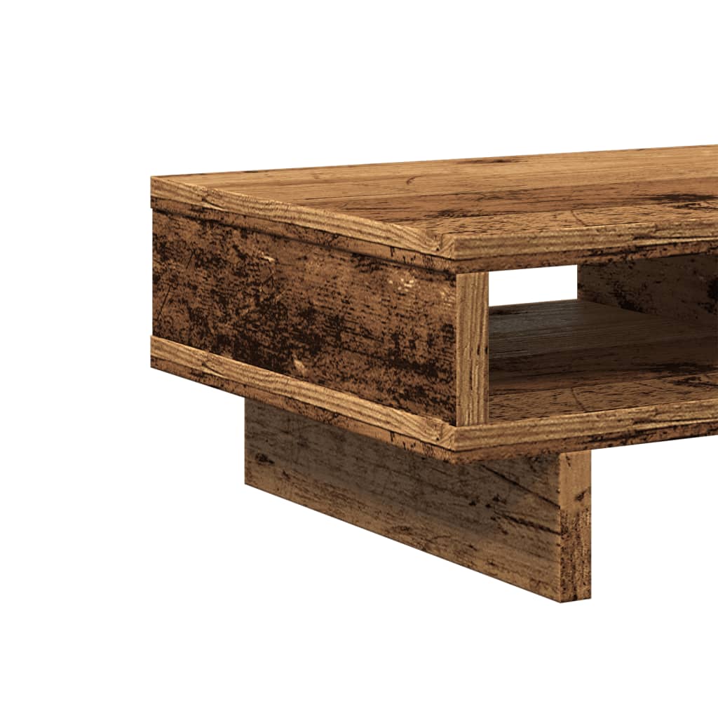 vidaXL Monitor Stand Old Wood 50x27x15 cm Engineered Wood