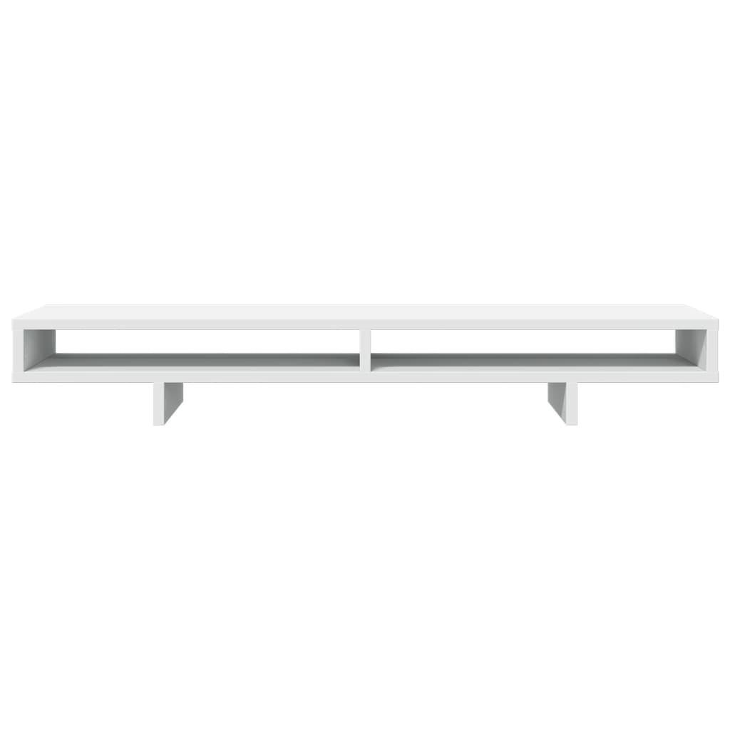 vidaXL Monitor Stand White 100x27x15 cm Engineered Wood