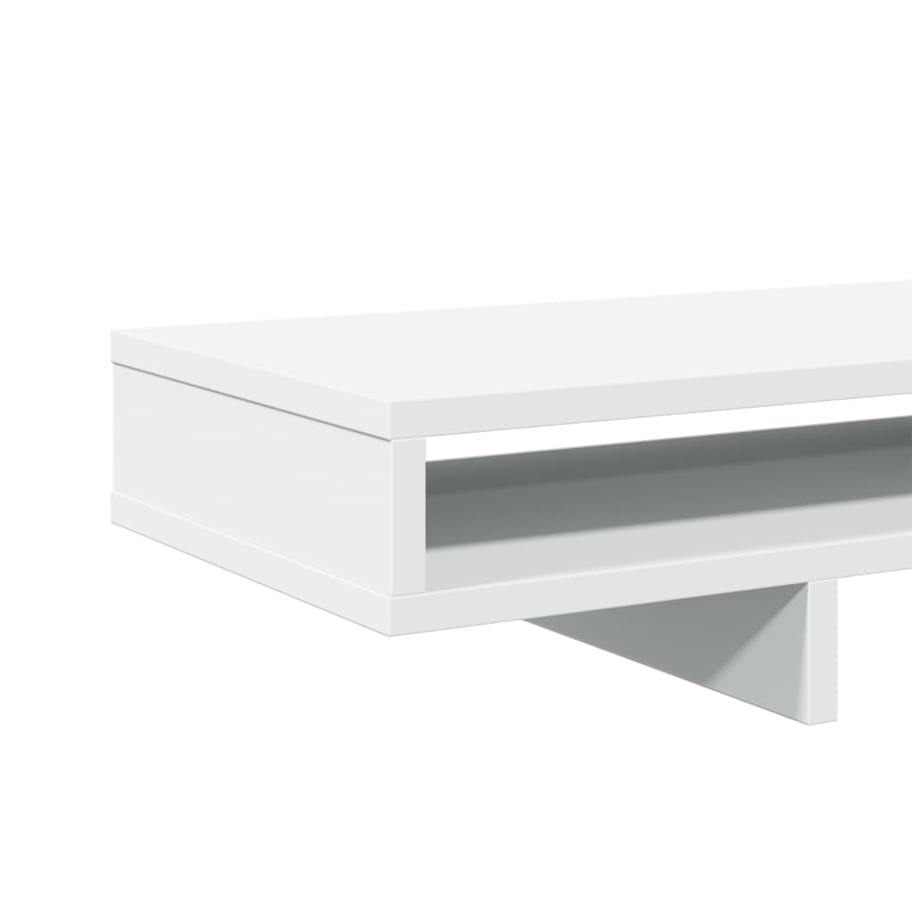 vidaXL Monitor Stand White 100x27x15 cm Engineered Wood