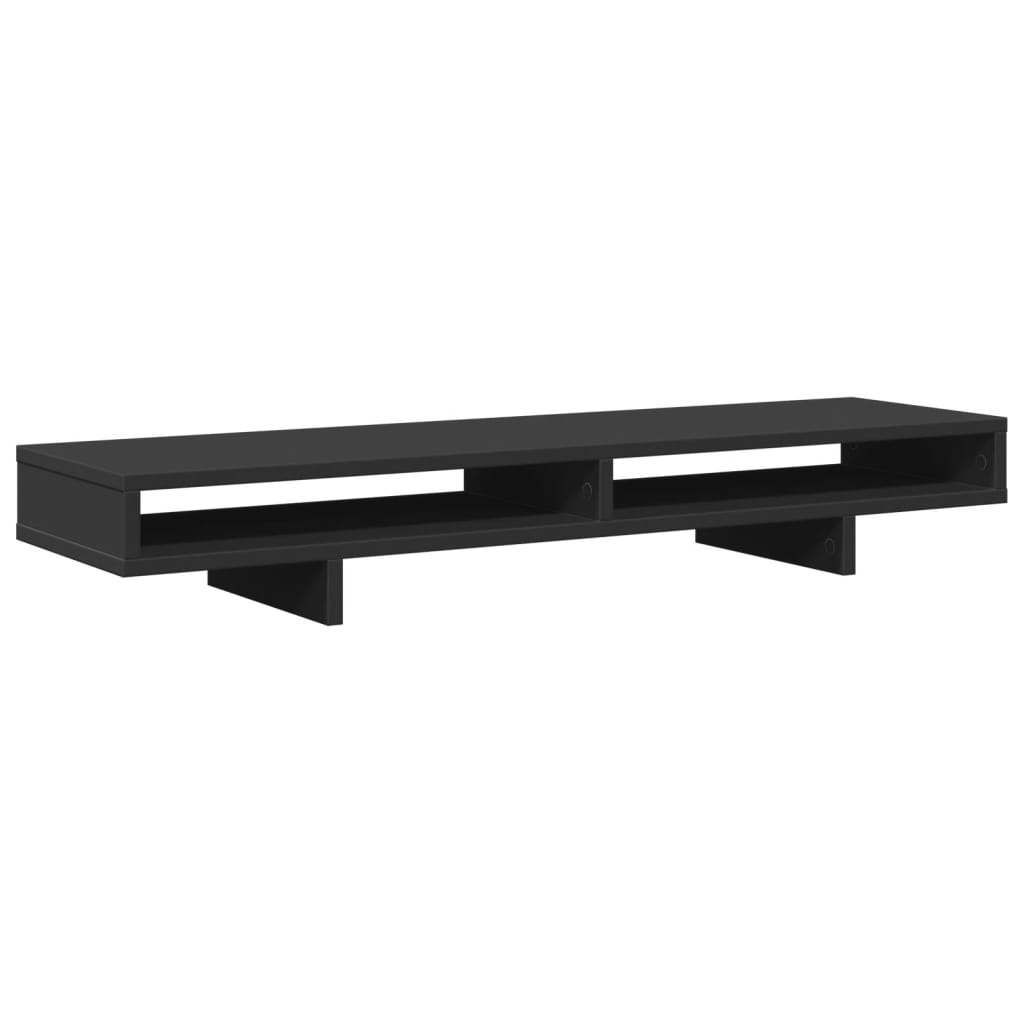 vidaXL Monitor Stand Black 100x27x15 cm Engineered Wood