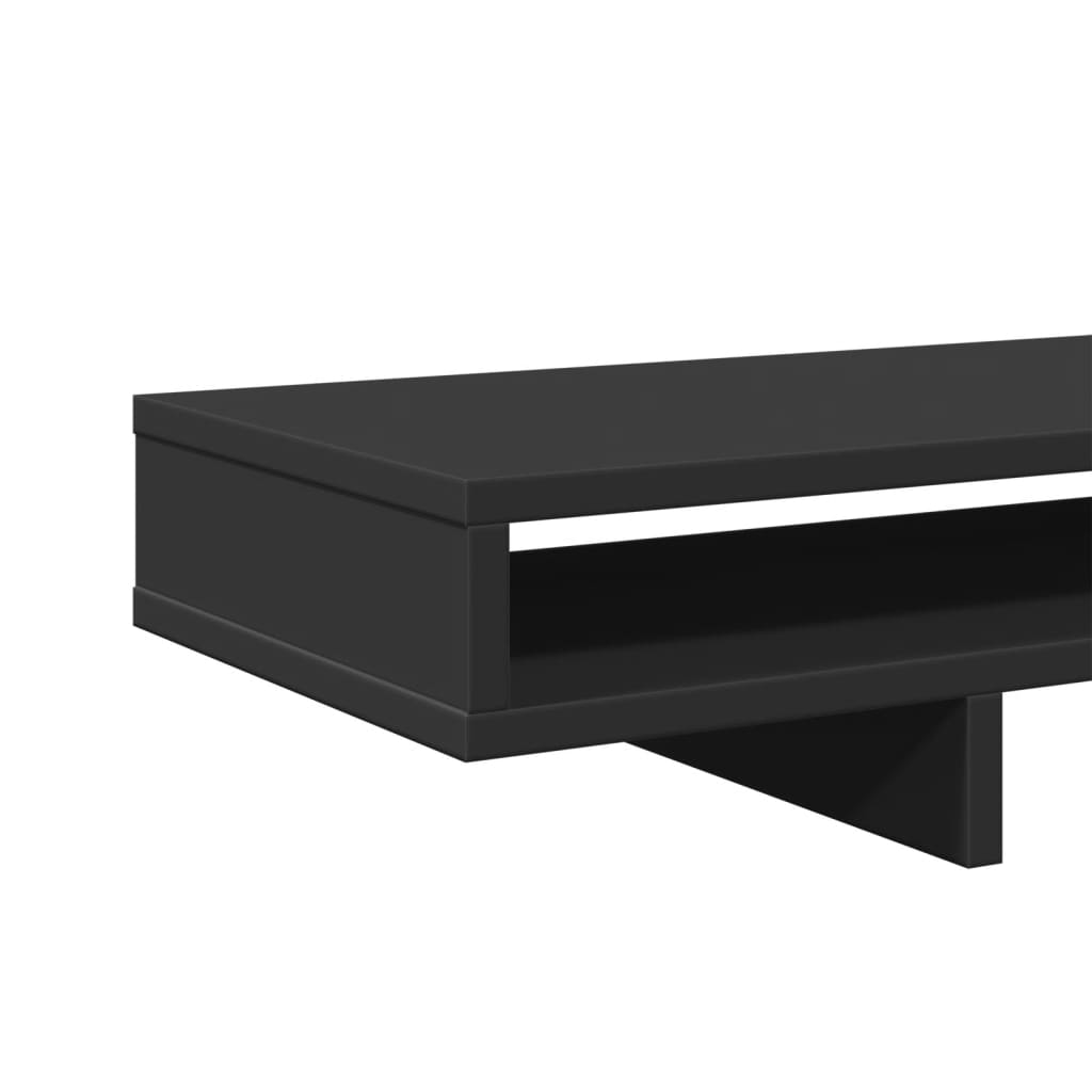 vidaXL Monitor Stand Black 100x27x15 cm Engineered Wood