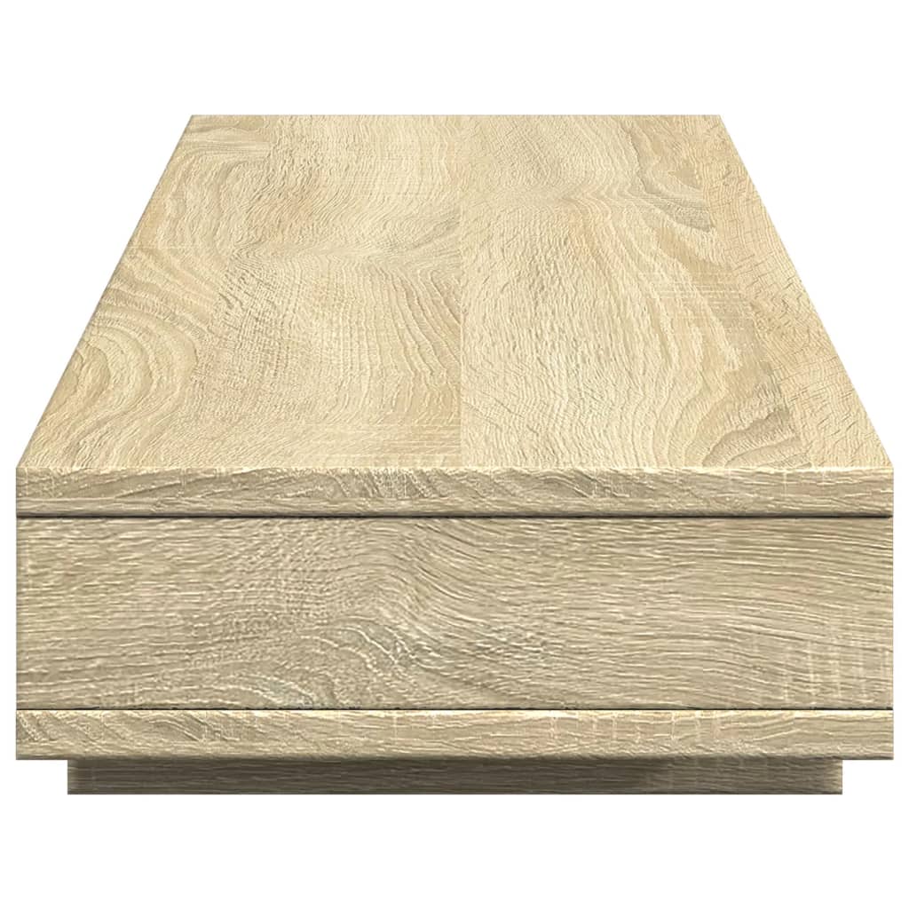 vidaXL Monitor Stand Sonoma Oak 100x27x15 cm Engineered Wood