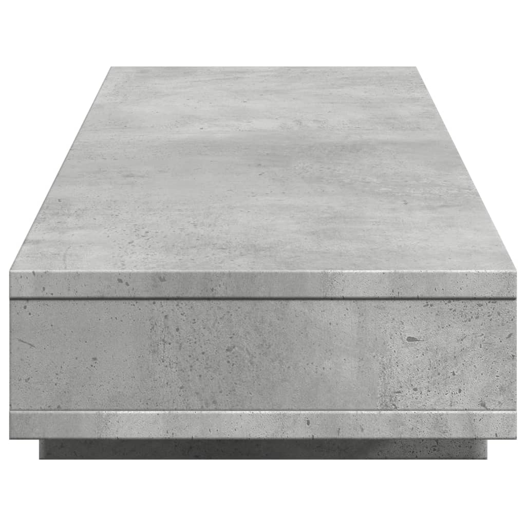 vidaXL Monitor Stand Concrete Grey 100x27x15 cm Engineered Wood