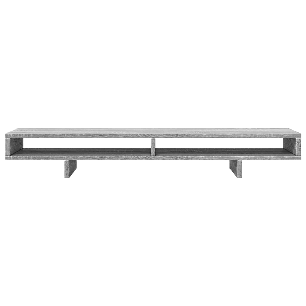 vidaXL Monitor Stand Grey Sonoma 100x27x15 cm Engineered Wood