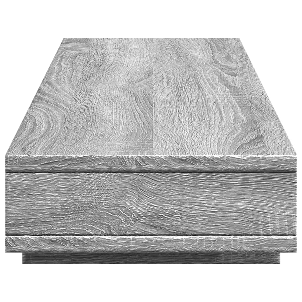 vidaXL Monitor Stand Grey Sonoma 100x27x15 cm Engineered Wood