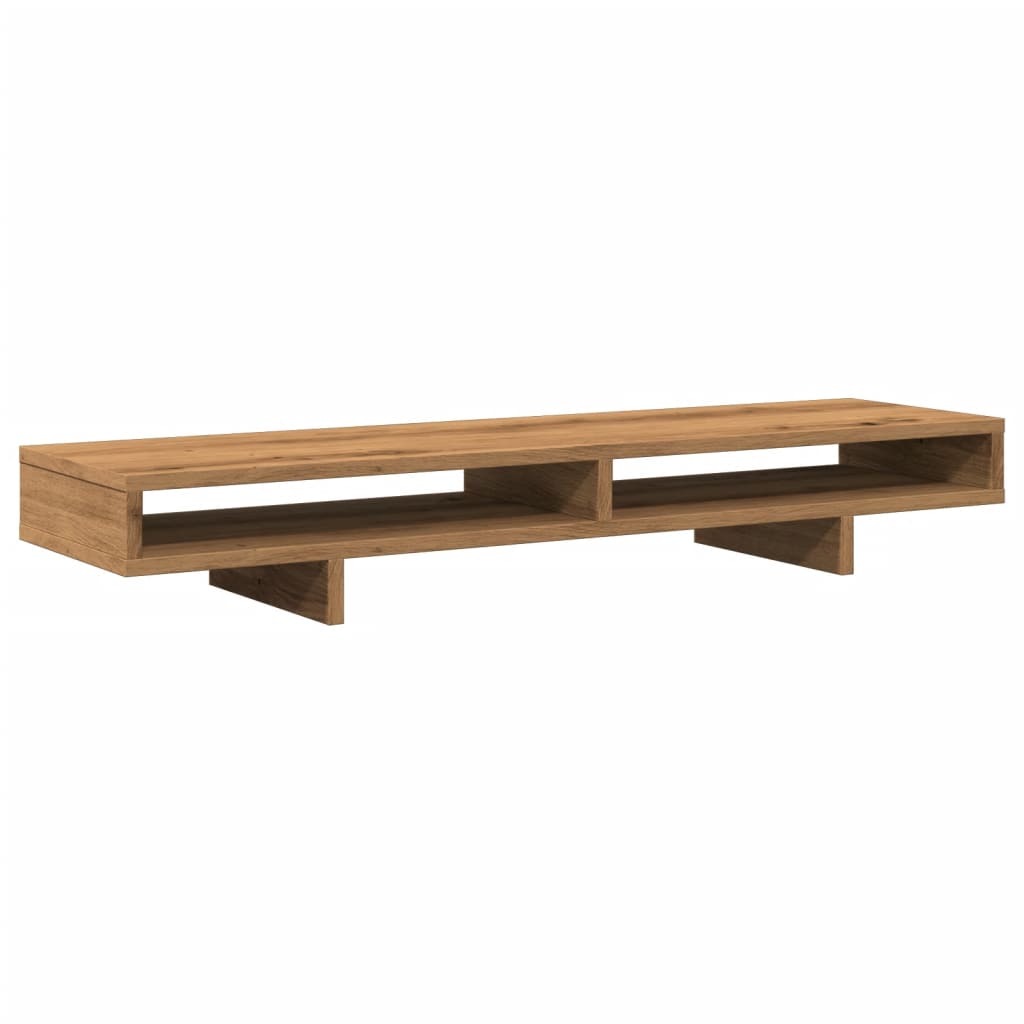 vidaXL Monitor Stand Artisian Oak 100x27x15 cm Engineered Wood