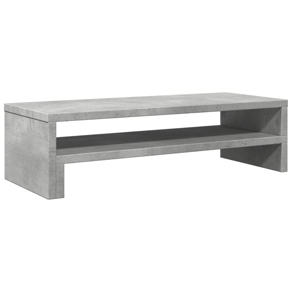 vidaXL Monitor Stand Concrete Grey 54x22x15 cm Engineered Wood