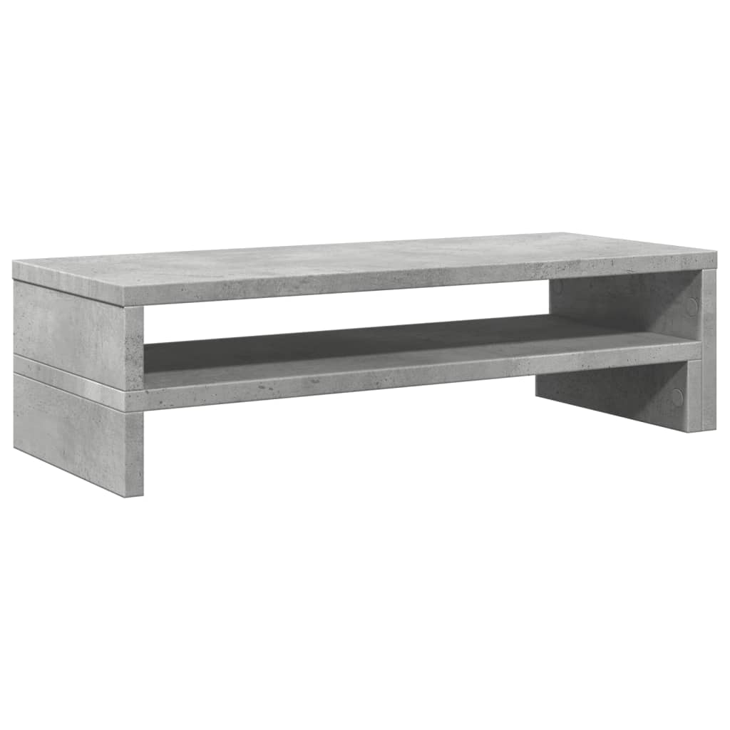 vidaXL Monitor Stand Concrete Grey 54x22x15 cm Engineered Wood