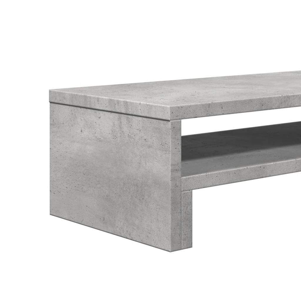 vidaXL Monitor Stand Concrete Grey 54x22x15 cm Engineered Wood