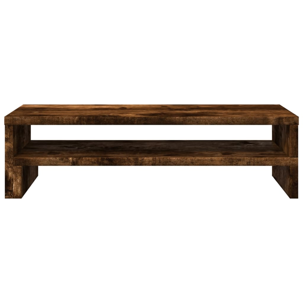 vidaXL Monitor Stand Smoked Oak 54x22x15 cm Engineered Wood