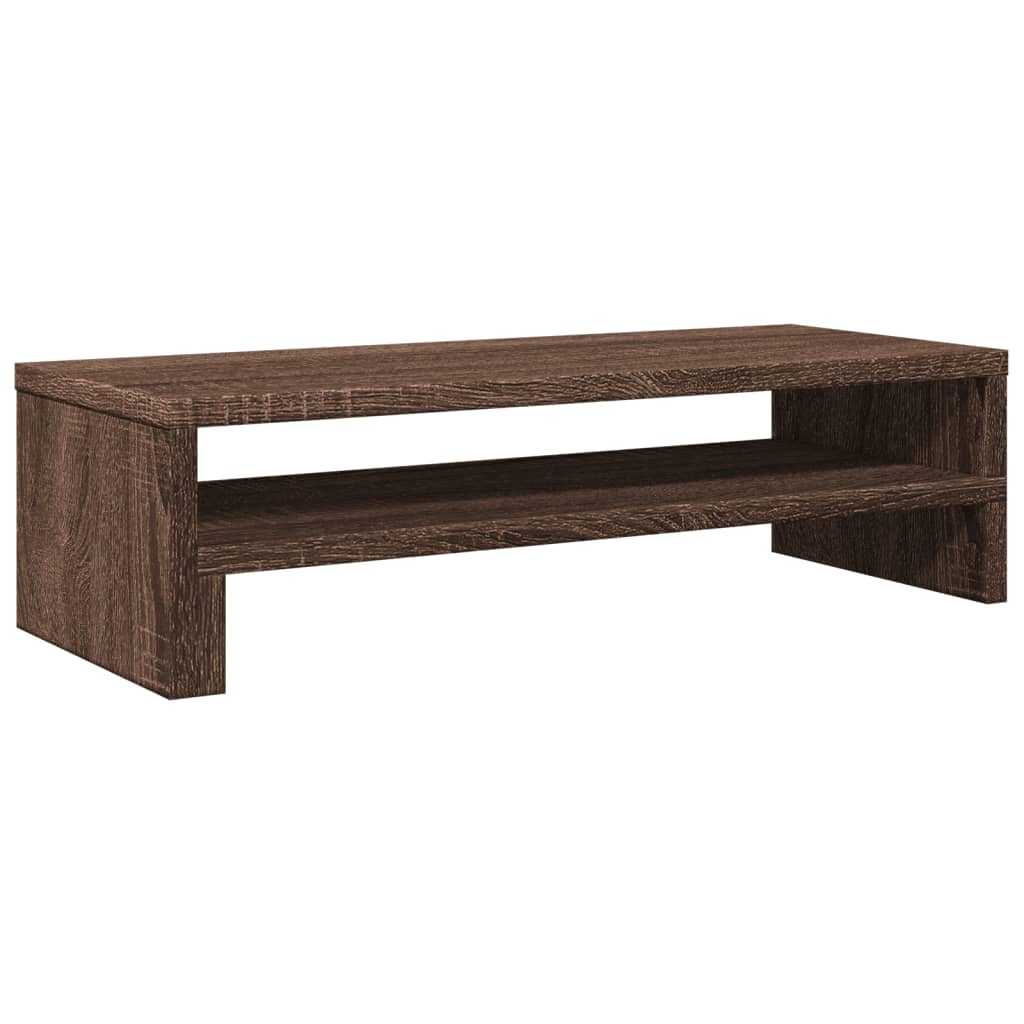 vidaXL Monitor Stand Brown Oak 54x22x15 cm Engineered Wood