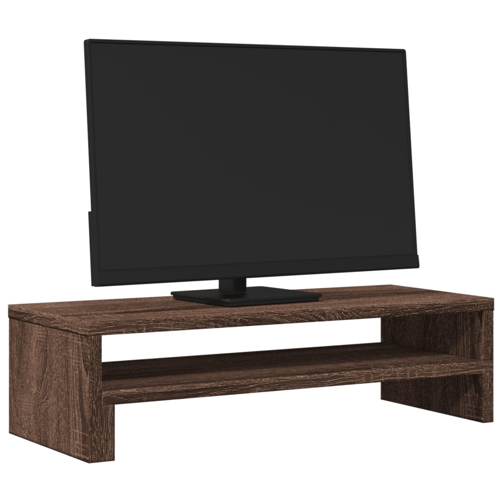 vidaXL Monitor Stand Brown Oak 54x22x15 cm Engineered Wood