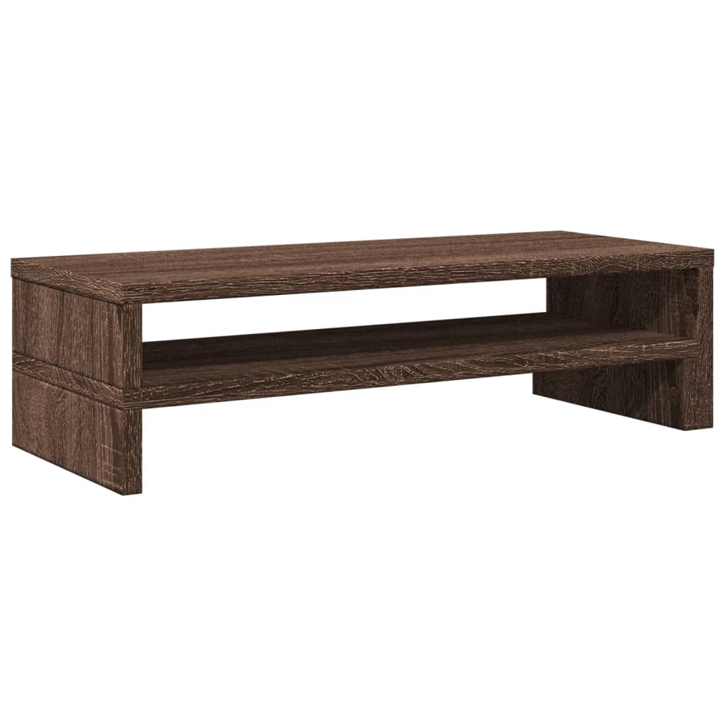 vidaXL Monitor Stand Brown Oak 54x22x15 cm Engineered Wood