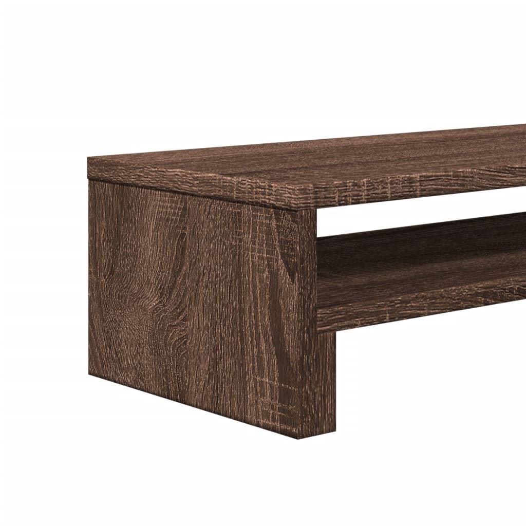 vidaXL Monitor Stand Brown Oak 54x22x15 cm Engineered Wood