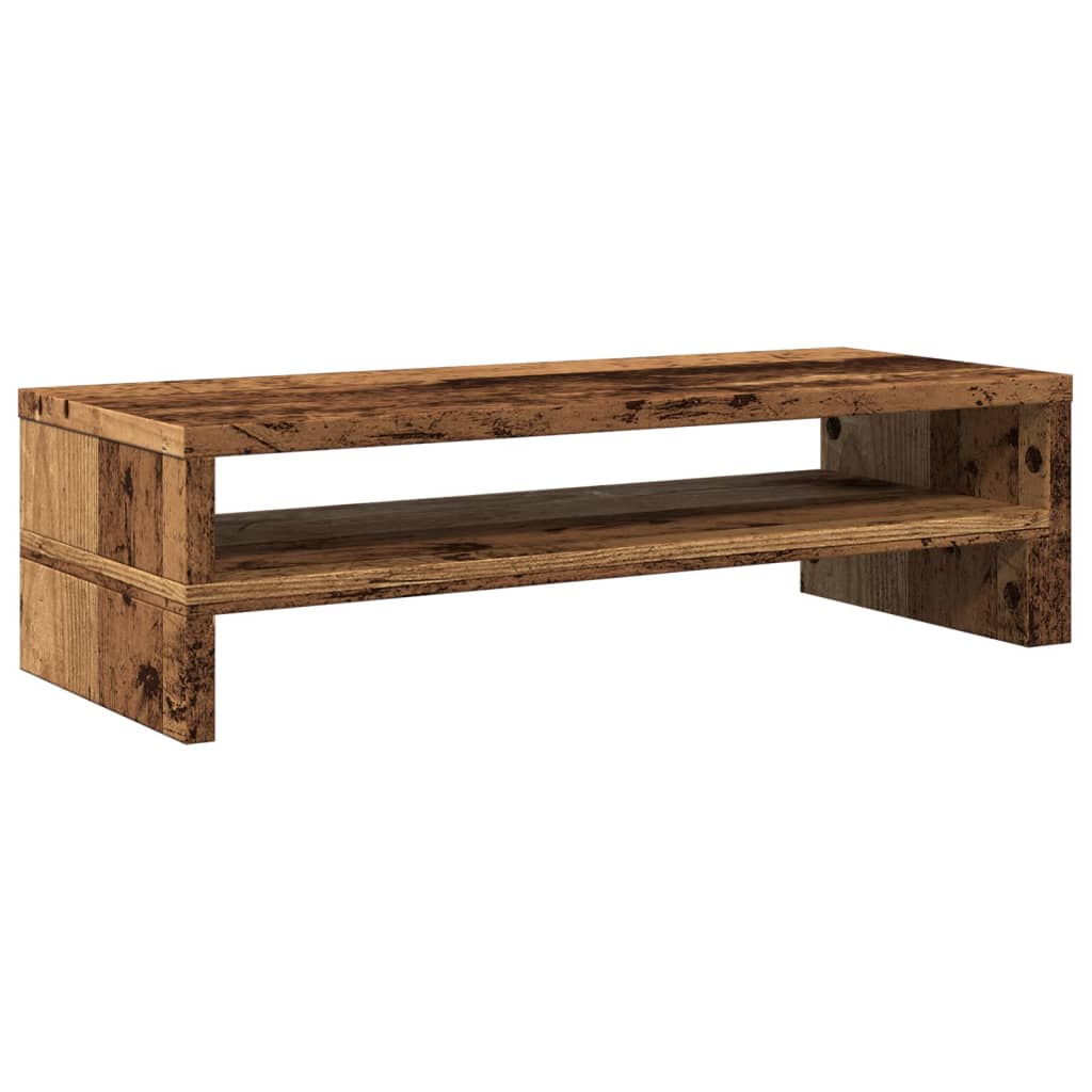 vidaXL Monitor Stand Old Wood 54x22x15 cm Engineered Wood