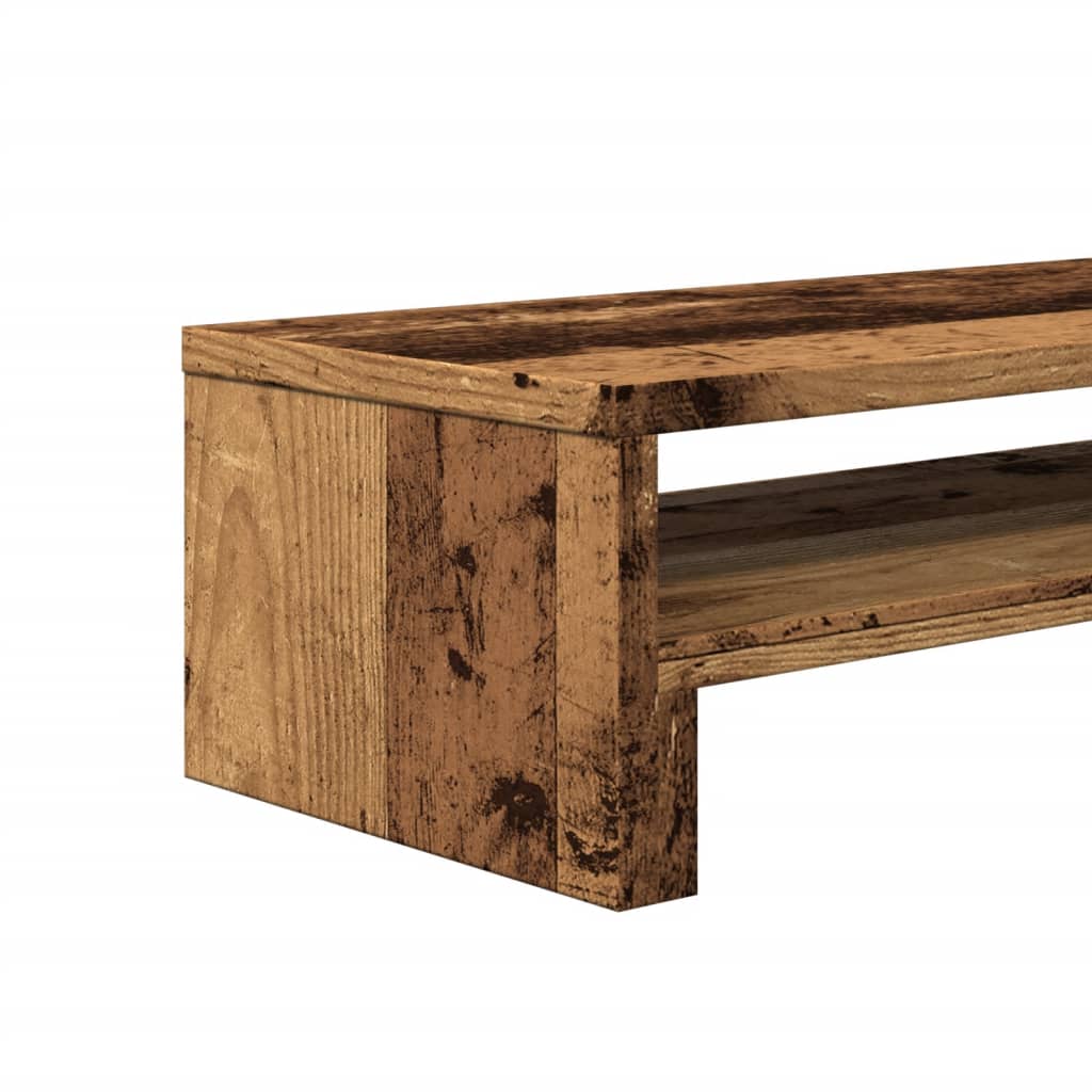 vidaXL Monitor Stand Old Wood 54x22x15 cm Engineered Wood