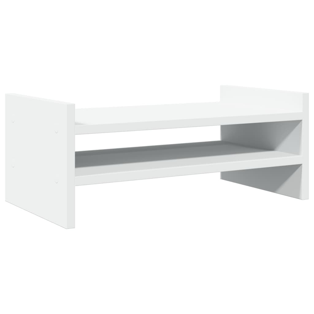 vidaXL Monitor Stand White 50x27x20 cm Engineered Wood