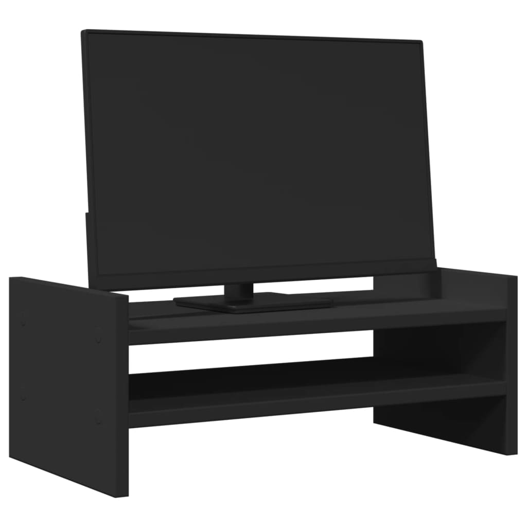 vidaXL Monitor Stand Black 50x27x20 cm Engineered Wood