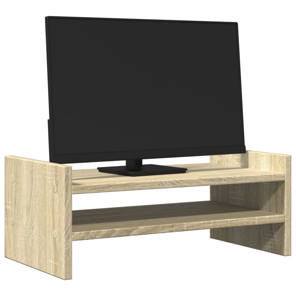 vidaXL Monitor Stand Sonoma Oak 50x27x20 cm Engineered Wood