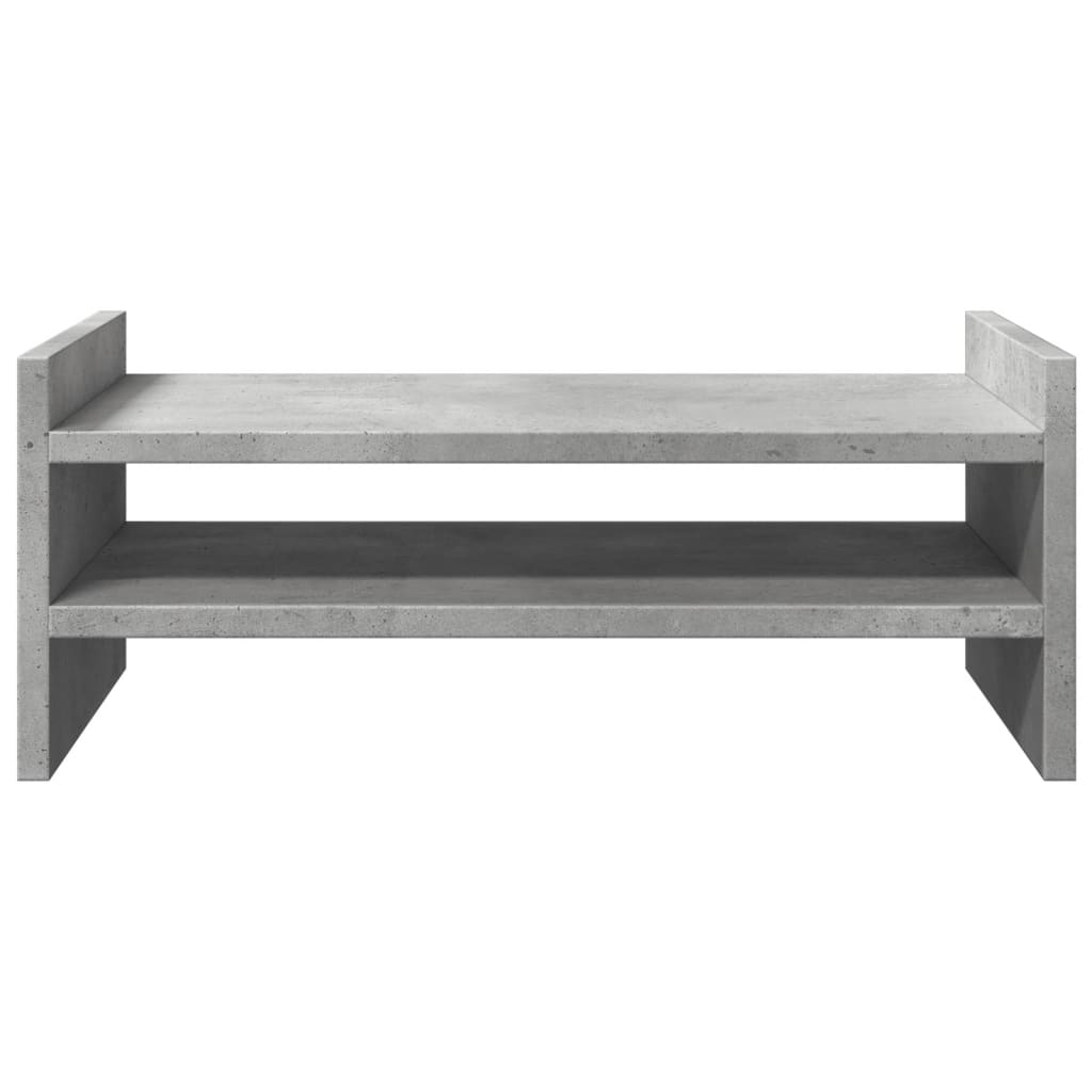 vidaXL Monitor Stand Concrete Grey 50x27x20 cm Engineered Wood