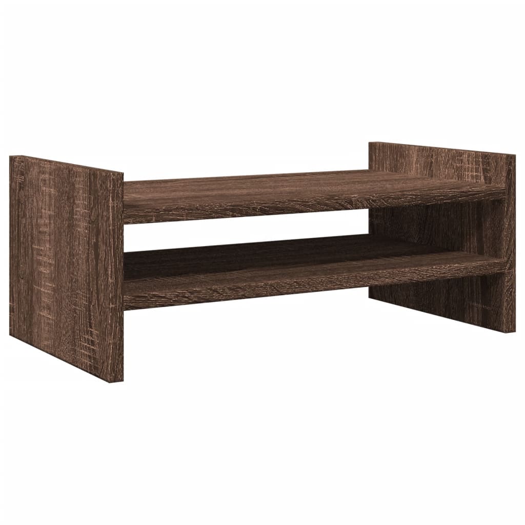 vidaXL Monitor Stand Brown Oak 50x27x20 cm Engineered Wood