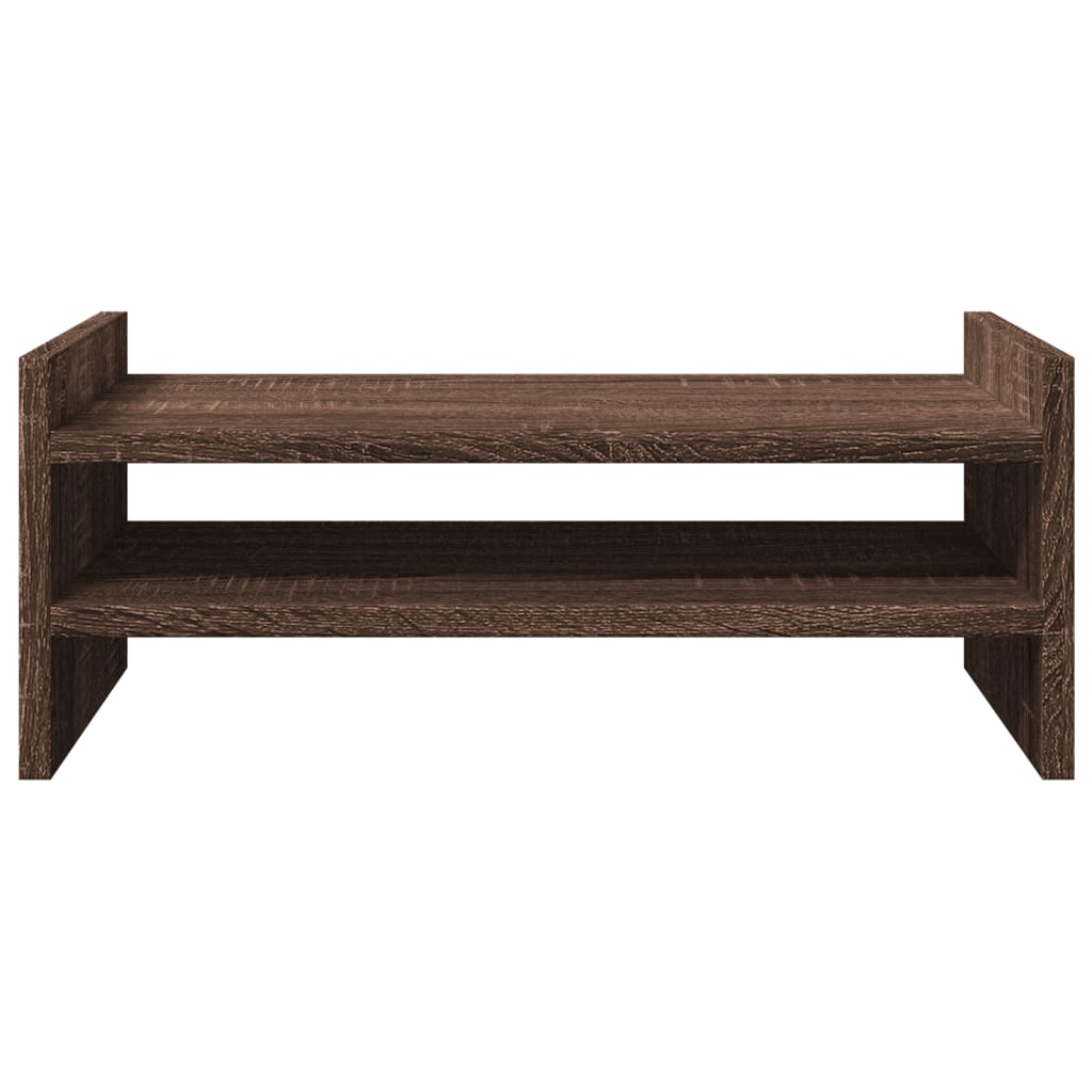 vidaXL Monitor Stand Brown Oak 50x27x20 cm Engineered Wood