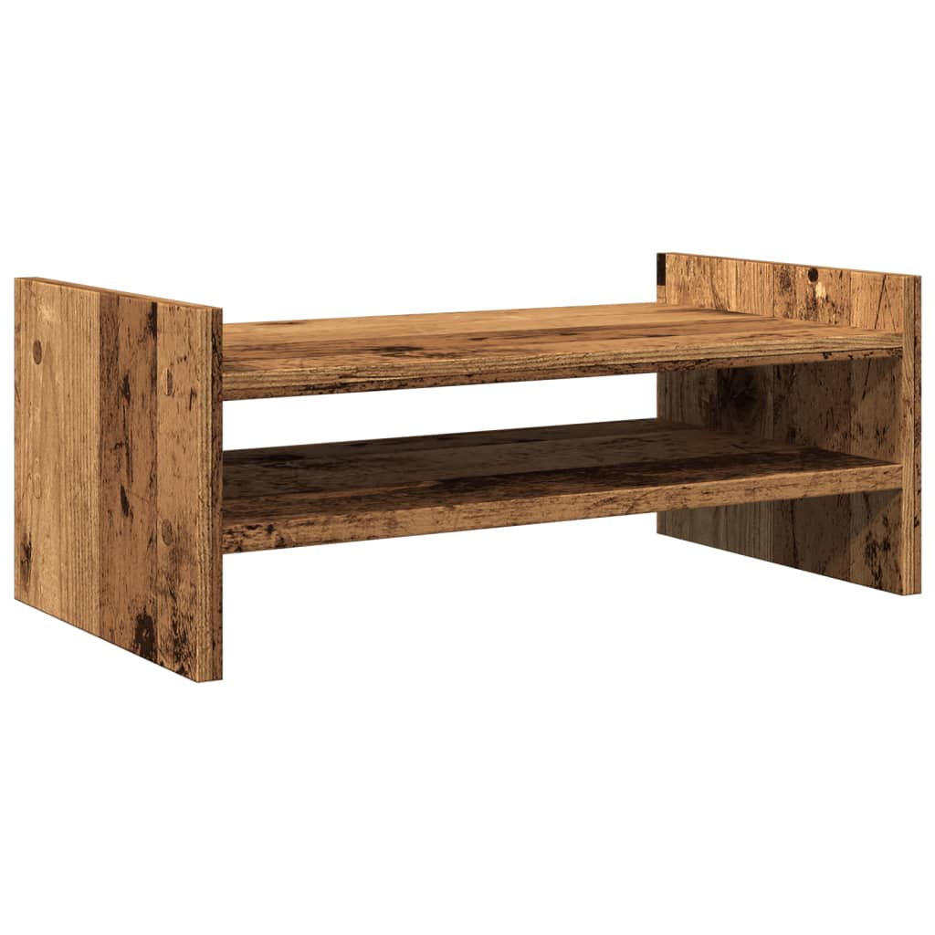 vidaXL Monitor Stand Old Wood 50x27x20 cm Engineered Wood