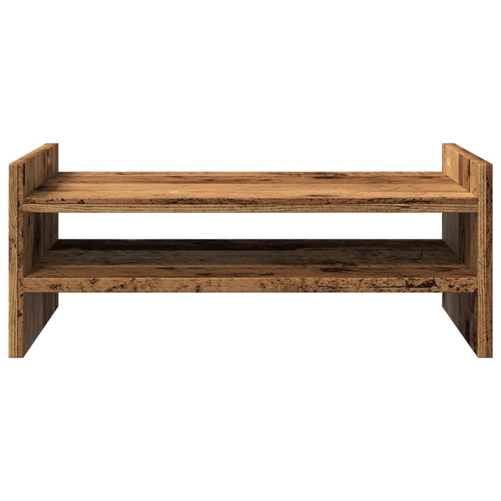 vidaXL Monitor Stand Old Wood 50x27x20 cm Engineered Wood