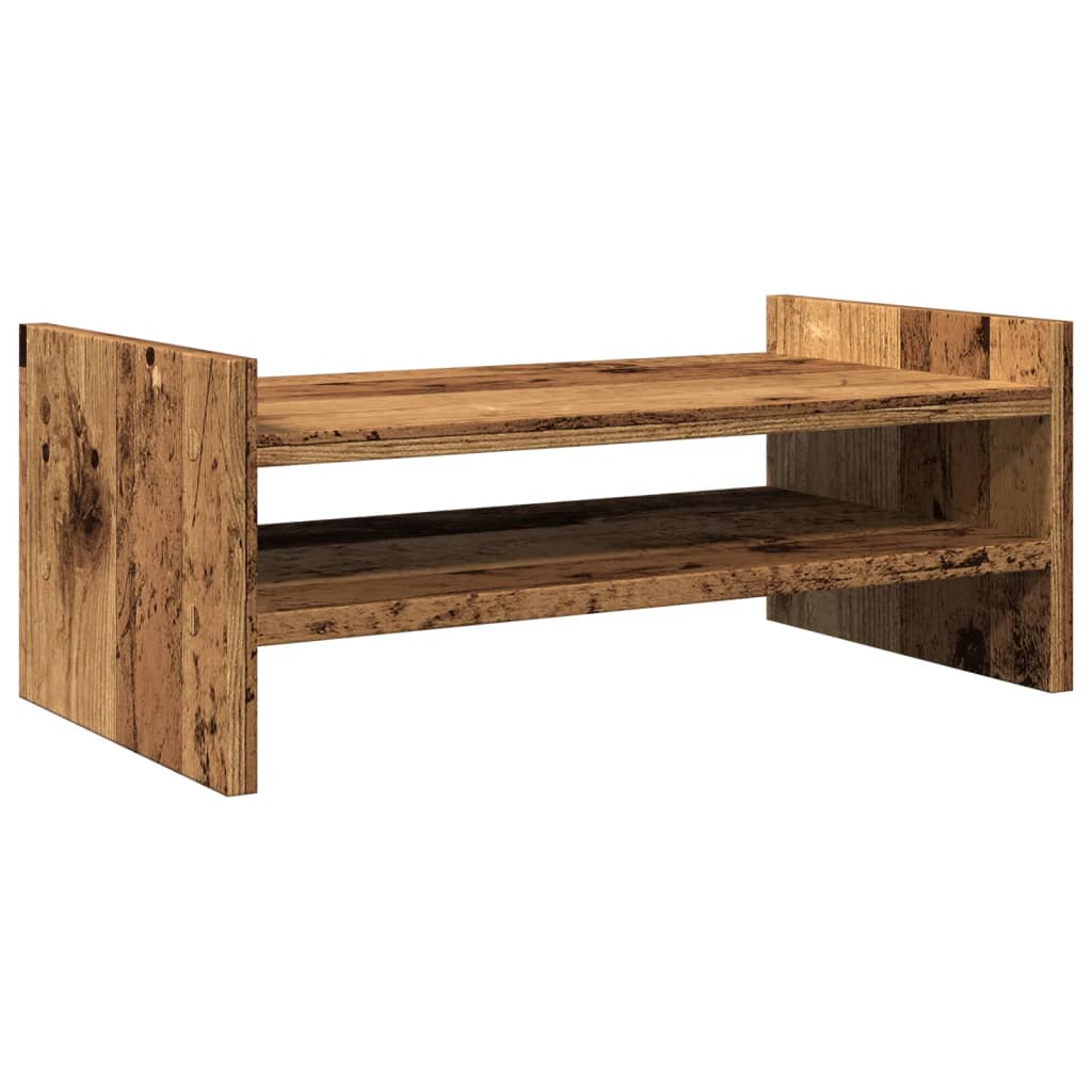 vidaXL Monitor Stand Old Wood 50x27x20 cm Engineered Wood